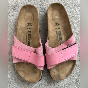 Birkenstock Oita Suede Leather Sandal in Candy Pink EU Size 40 Narrow Ladies 9